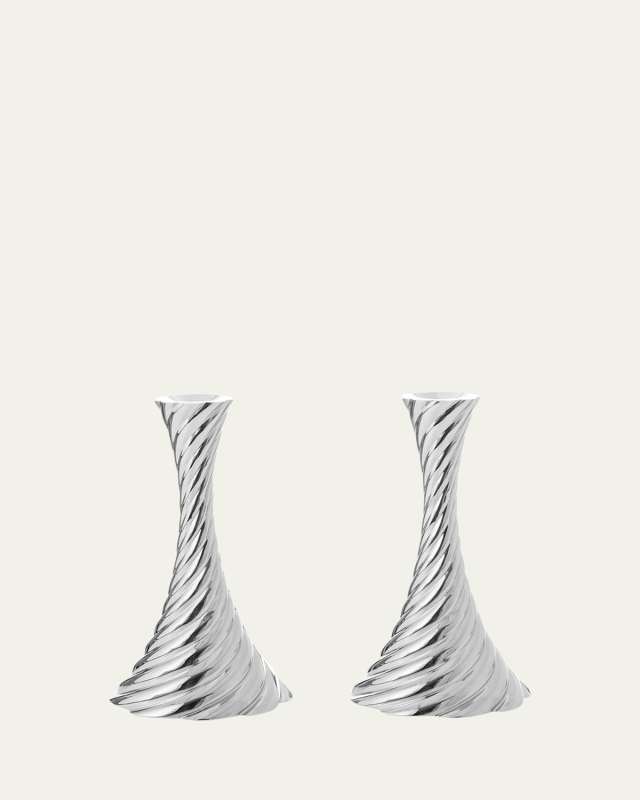 Twist Candleholders, Set of 2